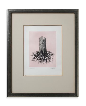 MAGRITTE RENE' (1898 - 1967) - LA FOLIE ALMAYER (DALLA CARTELLA  LE LIEN DE PAILLE).