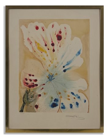 DALI' SALVADOR (1904 - 1989) - L' ELEPHANT BLEAU.