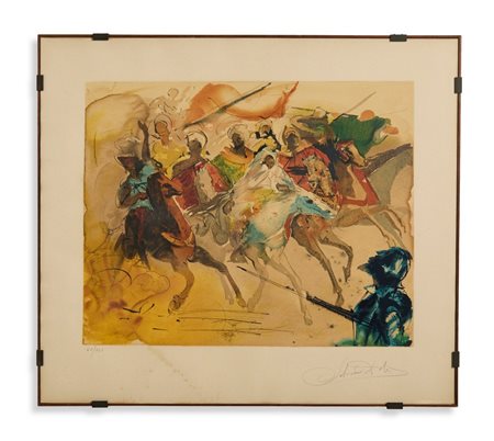 DALI' SALVADOR (1904 - 1989) - LA BATAILLE DE TETOUAN.