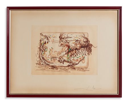 DALI' SALVADOR (1904 - 1989) - DA TAUROMACHIE SURREALISTE: LA TELEVISION.