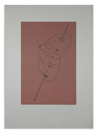 MAN RAY  (1890 - 1976) - DA LES SIX MASQUES VOYANTS.
