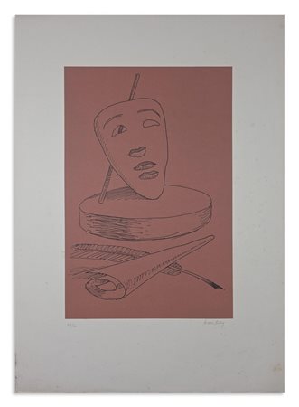 MAN RAY  (1890 - 1976) - DA LES SIX MASQUES VOYANTS.