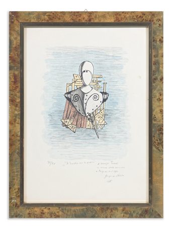 DE CHIRICO GIORGIO (1888 - 1978) - IL TROVATORE CON LO SPADINO.