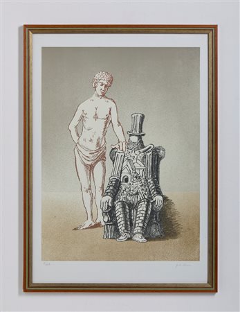 DE CHIRICO GIORGIO (1888 - 1978) - IL RIPOSO DELL'ARCHEOLOGO (SECONDA VERSIONE).