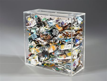 ARMAN FERNANDEZ (1928 - 2005) - POUBELLE DE TUBES DE PEINTURE.