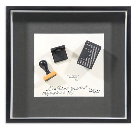 VAUTIER BEN (1935 - 2024) - L'INSTAN PRESENT M'INTERET.