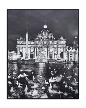 WATSON ALBERT (n. 1942) - CHRISTMAS AT ST. PETER'S BASILICA, ROME .