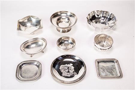 Lotto di nove oggetti, Italy, mid-20th century