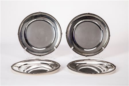 Faccioli - Gruppo di quattro piattini, Italy, mid-20th century