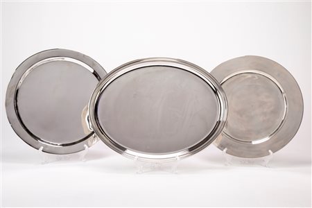 Gruppo di tre piatti, Italy, second half of the 20th century