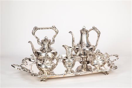 Servizio da tè e caffè Liberty, Italy, circa 1920