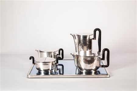 Servizio da tè e caffè con vassoio, Italy, circa 1930