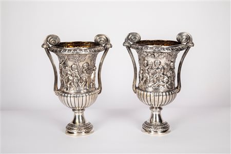 Coppia di vasi, Italy, mid-20th century