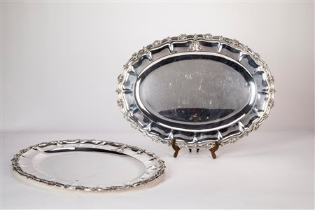 Broggi - Coppia di vassoi, Milan, first half of the 20th century