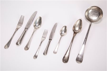 Servizio di posate, Turin, Kingdom of Sardinia, circa 1870