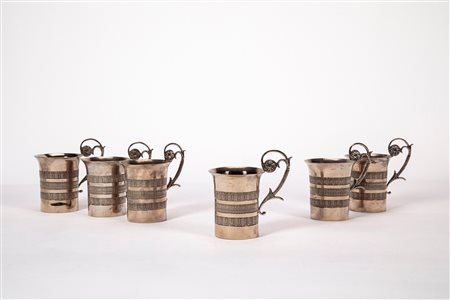 Gruppo di sei tazze, Baltic Countries mid-19th century