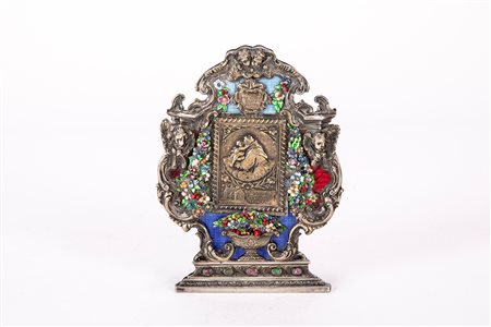 Enea Stefani (1886 - 1974)  - Placca devozionale da appoggio, Bologna, circa 1950.