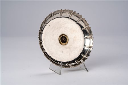 Bulgari - Piattino con moneta romana, Italy, 20th century