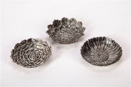 Gianmaria Buccellati - Tre ciotoline, Milan, second half of the 20th century