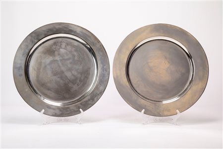 Miracoli - Coppia di piatti tondi, Milan, second half of the 20th century