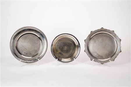 Lotto di tre piatti, Italy, mid-20th century