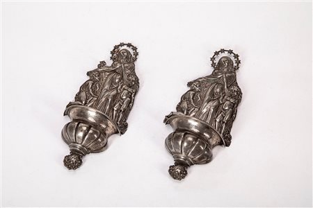 Coppia di acquasantiere, Milan, circa 1850