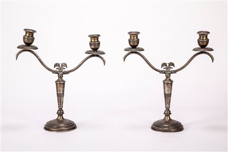 Coppia di candelabri, Florence, mid-20th century