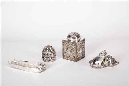 Lotto di quattro oggetti, Italy, second half of the 20th century