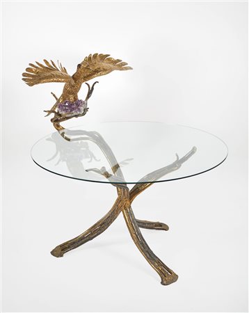 Henri Fernandez (1919 - 1986) 
Tavolo-scultura 
 Cm 117x120