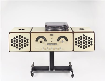 Achille Castiglioni - Pier Giacomo Castiglioni (Milano, 16/02/1918 - Milano, 02/12/2002) , (Milano, 22/04/1913 - Milano, 27/11/1968) 
Radiofonografo RR126 fo-st 
 Cm 74x120x37