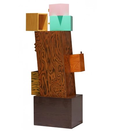 Marco  Zanini (Trento, 1954 - ) 
"Amazon Cabinet" 1985
 Cm 205x88x51