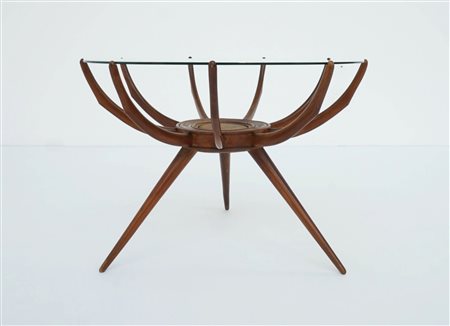 Carlo De Carli (Milano, 07/11/1910 - Milano, 03/03/1999) 
Tavolino  
 Cm 52x69