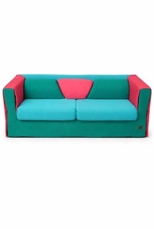 Enrico Coveri (Prato, 26/02/1952 - Firenze, 7/12/1990) 
Divano 
 Cm 76x200x90