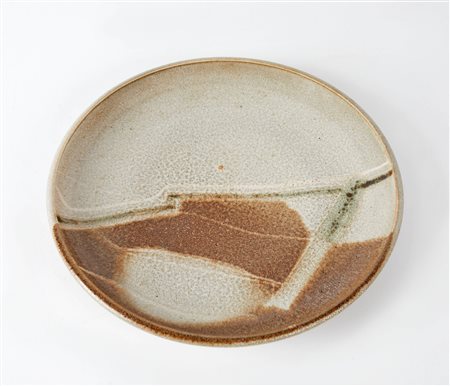 Carlo Zauli (Faenza, 18/08/1926 - Faenza, 14/01/2002) 
"Senza titolo" 
Piatto in grés Cm Ø30x4,5