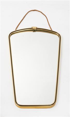  
Specchio in ottone 
 Cm 42x28x20