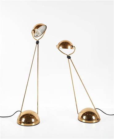 Paolo Francesco Piva (Andria, 1950 - 2017) 
Coppia di lampade "Meridiana" 
 Cm 53x11,5ø