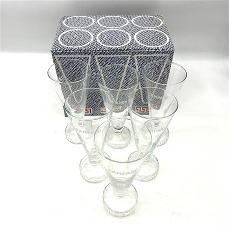 Matteo Thun (Bolzano, 17/06/1952 - ) 
6 Bicchieri "Greca" 
 