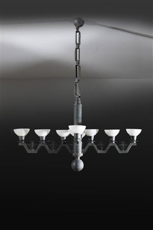 PRODUZIONE ITALIANA<BR>Lampada a sopensione a dieci luci