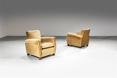 OSVALDO BORSANI, attribuito<BR>Coppia di poltrone