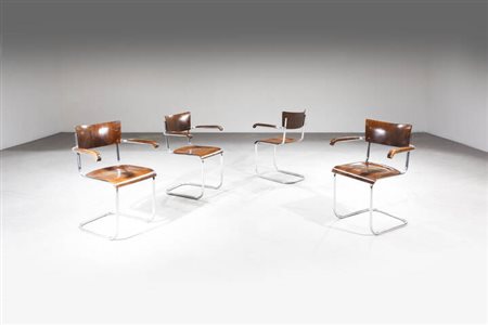 MART STAM<BR>Quattro sedie mod. B43