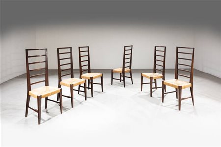MAURIZIO TEMPESTINI, attribuito<BR>Sei sedie