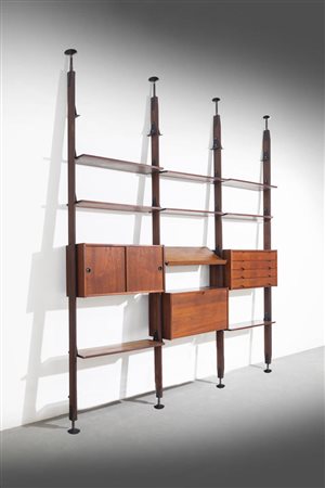 PRODUZIONE ITALIANA<BR>Libreria modulare a tre campate cielo/terra