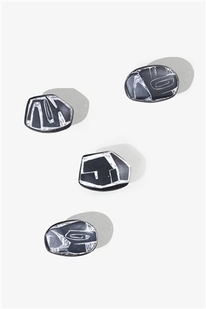 VICTOR CERRATO<BR>Cunico d'Asti (AT) 1917 - 2008 Torino<BR>Set di quattro appendiabiti a muro