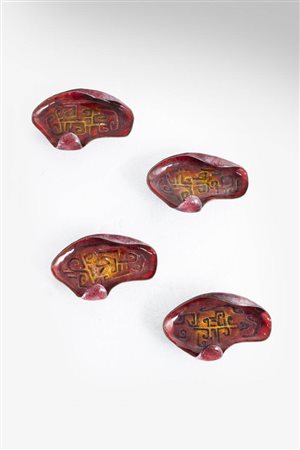 PRODUZIONE ITALIANA<BR>Set di quattro appendiabiti