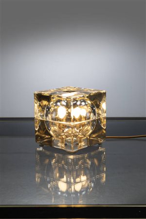 ALESSANDRO MENDINI<BR>Lampada da tavolo mod. Cubosfera