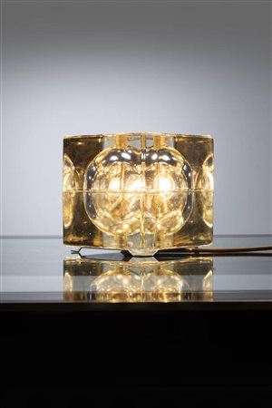 ALESSANDRO MENDINI<BR>Lampada da tavolo mod. Cubosfera