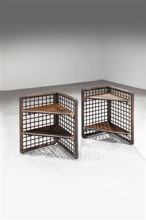 AFRA E TOBIA SCARPA<BR>Coppia di comodini mod. Basilian