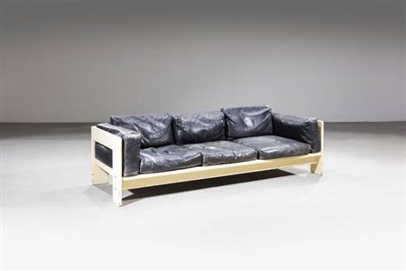 AFRA E TOBIA SCARPA<BR>Divano a tre posti mod. Bastiano