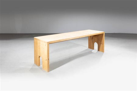 MARIO CEROLI<BR>Castelfrentano (PE) 1938<BR>Tavolo della serie Mobili nella valle