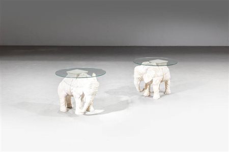 PRODUZIONE ITALIANA<BR>Coppia di tavolini